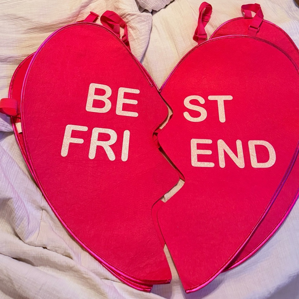 Pink Best Friend Heart Costume